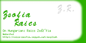 zsofia raics business card